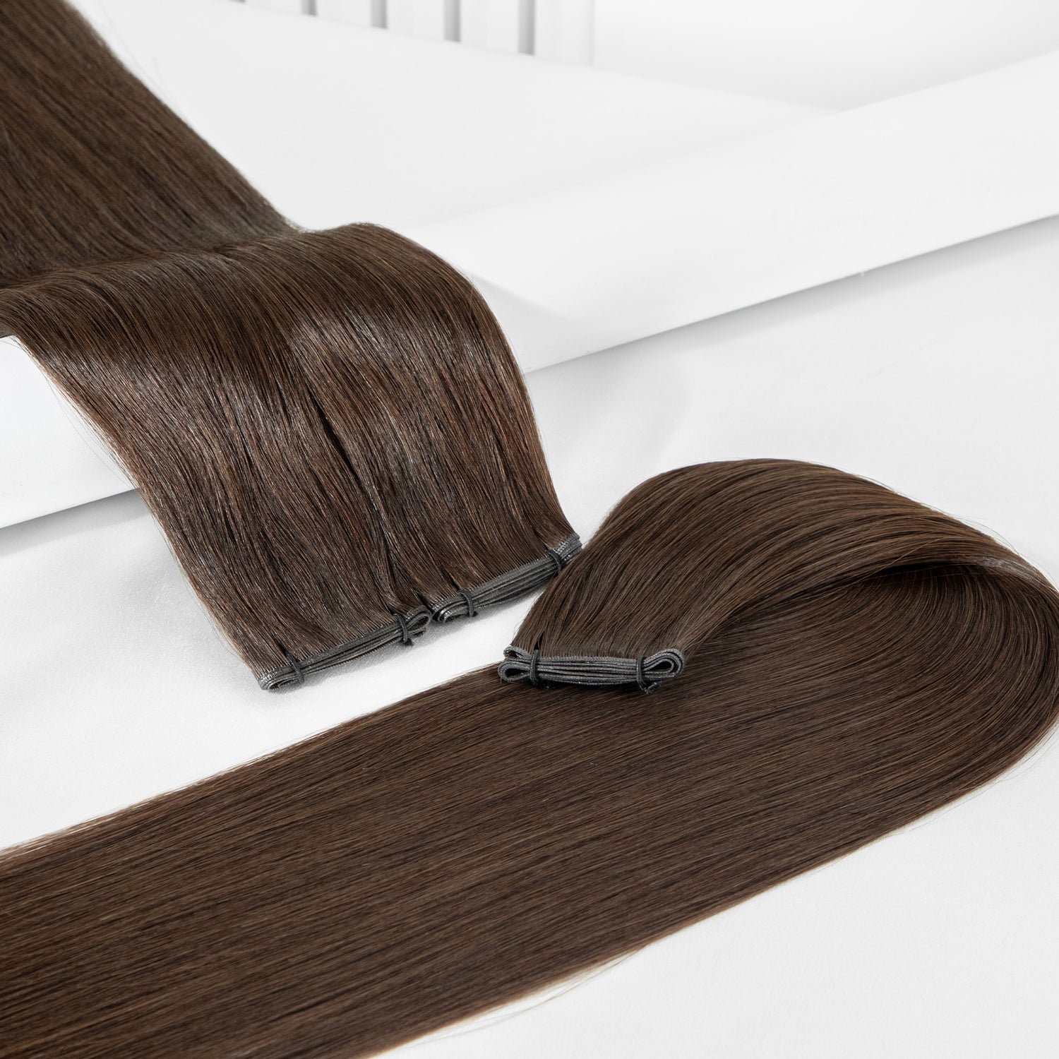 Warm Dark Brown Weft Hair Extensions