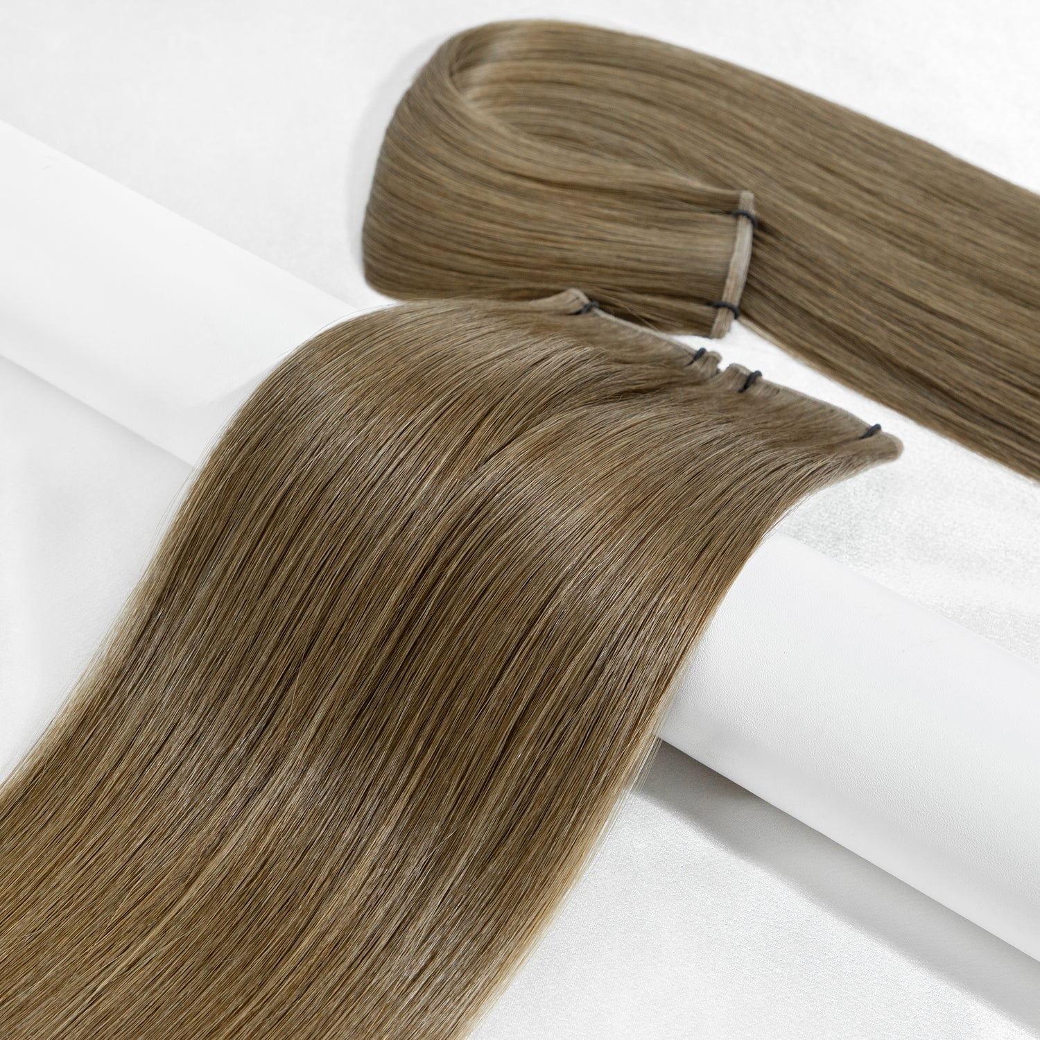 Lightest Brown Weft Hair Extensions
