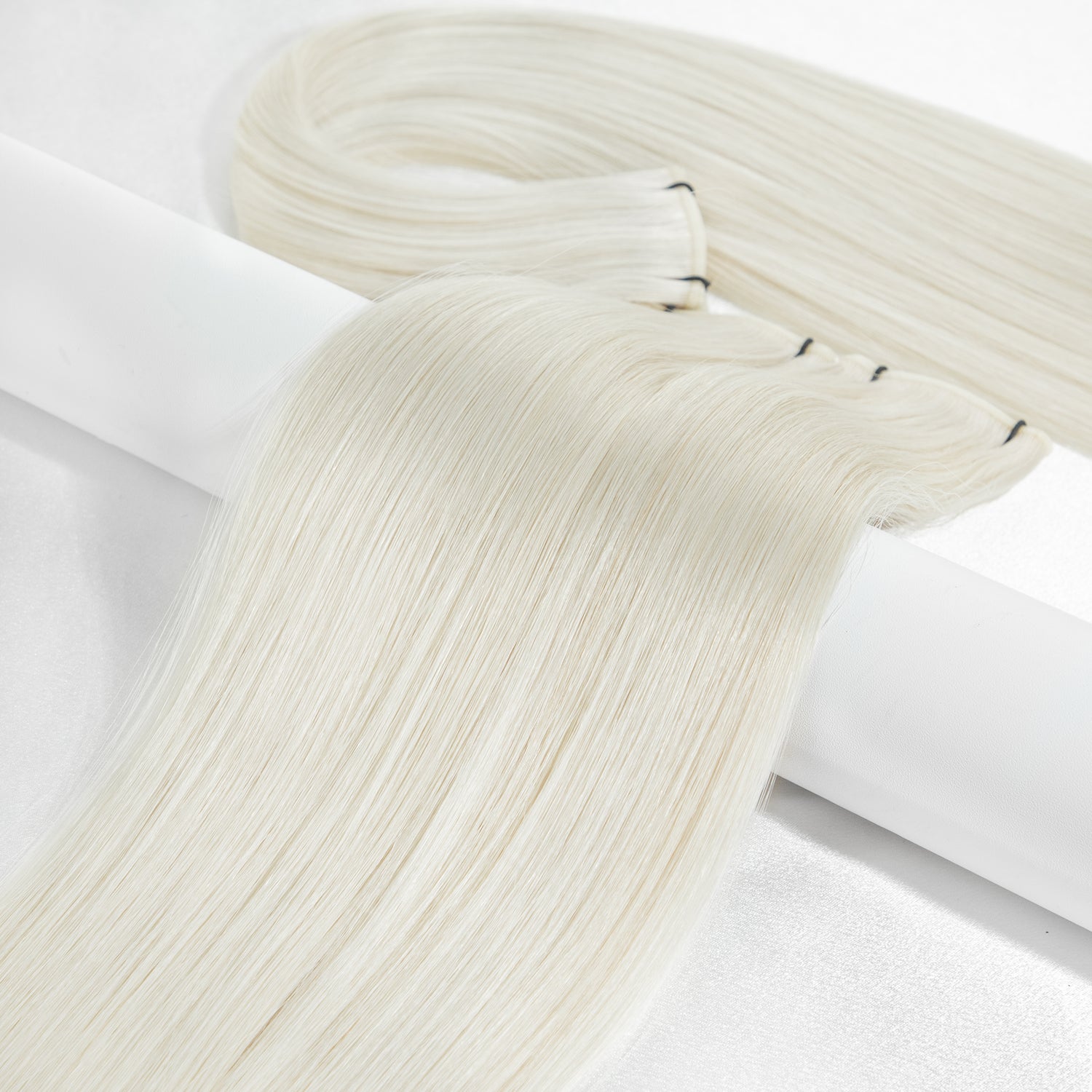 Light Ash Blonde Weft Hair Extensions